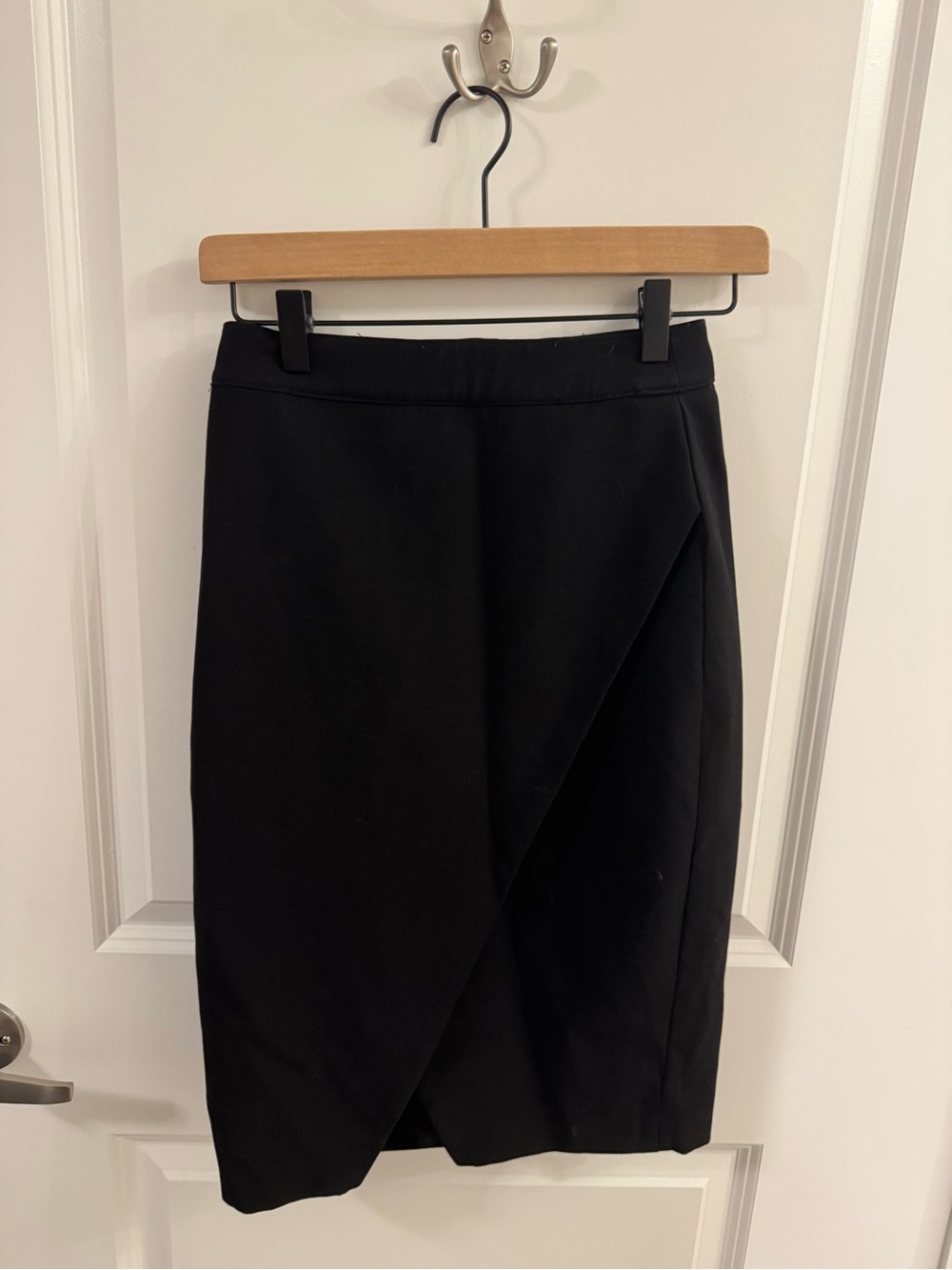 White House Black Market Black Asymmetric Pencil Skirt